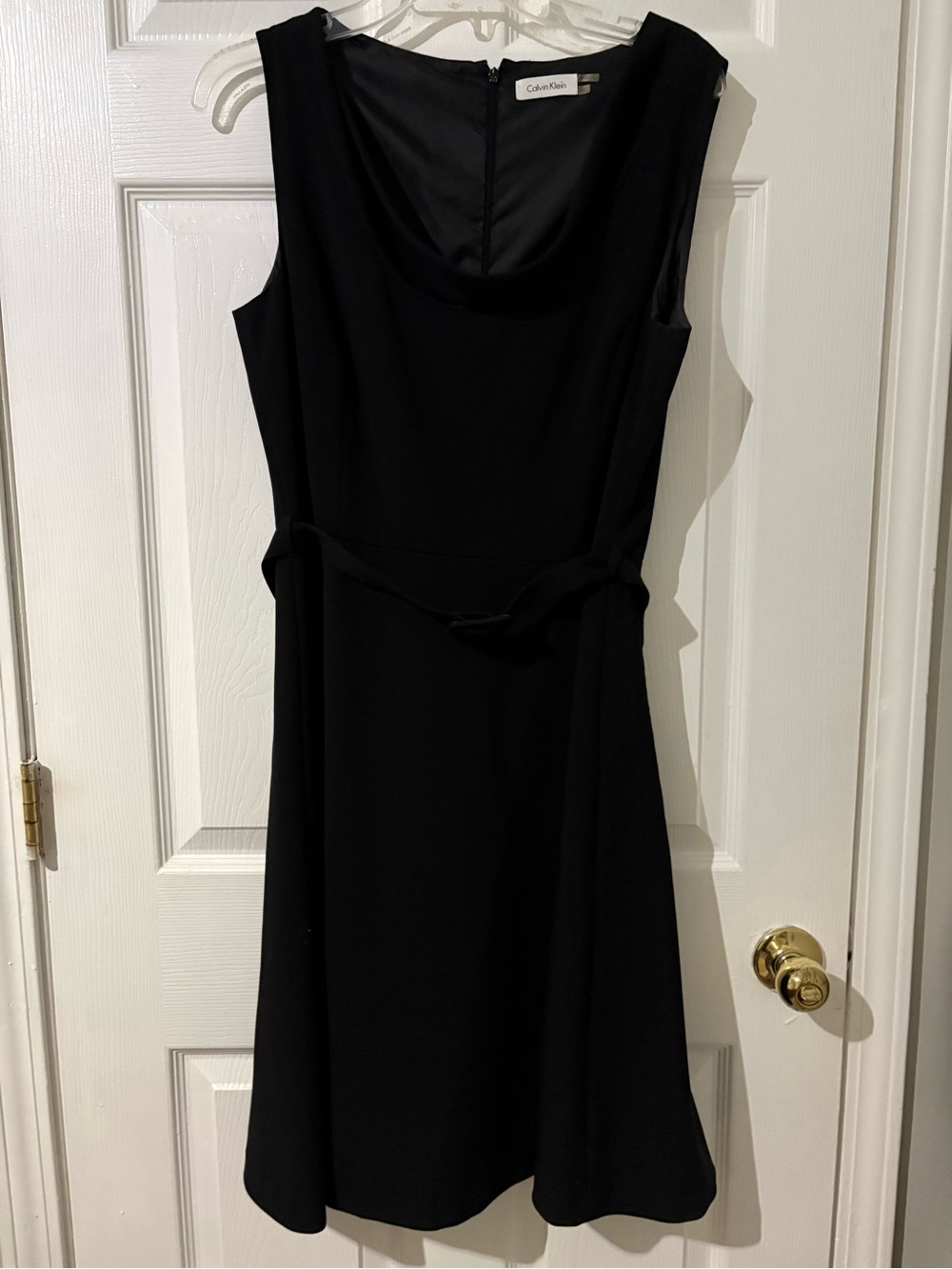 Calvin Klein Little black dress with removable belt